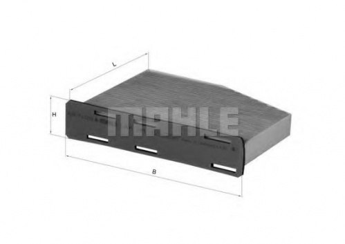 Фильтр салона VAG MAHLE CUK2939=CU2939=LAK181=LA181 (угольн)