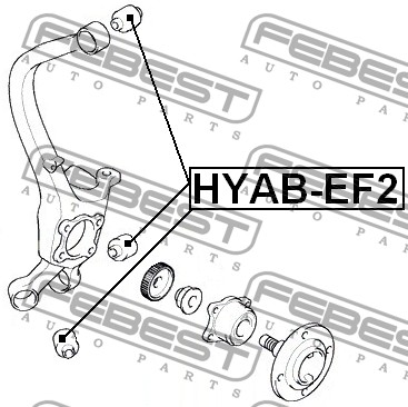 Сайлентблок рычага HYUNDAI SONATA зад подв в кулак OE