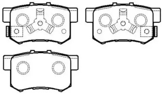 Колодки торм HONDA CR-V II зад HSB GDB3154