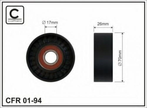 Ролик привод OPEL VECTRA/ASTRA CAFFARO VKM35009 (отдельно ролик)