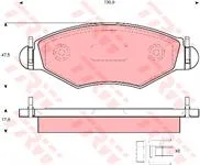 Колодки торм PEUGEOT 206 пер REMSA GDB1500=264320
