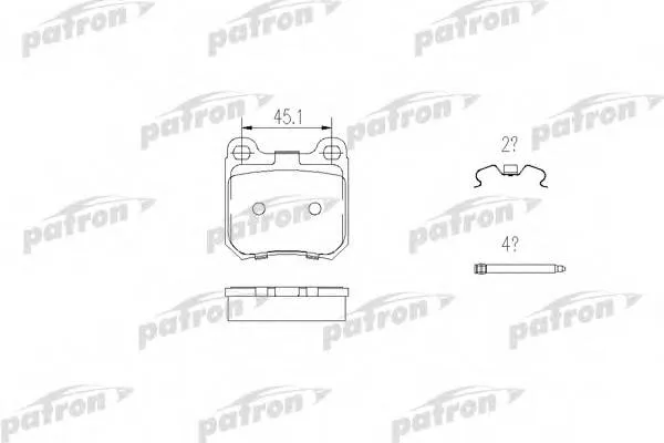 Колодки торм OPEL OMEGA A зад PATRON GDB914=223910