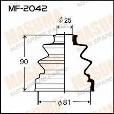 Пыльник ШРУСа MITSUBISHI L200 внутр MASUMA (25x82x91) KB040