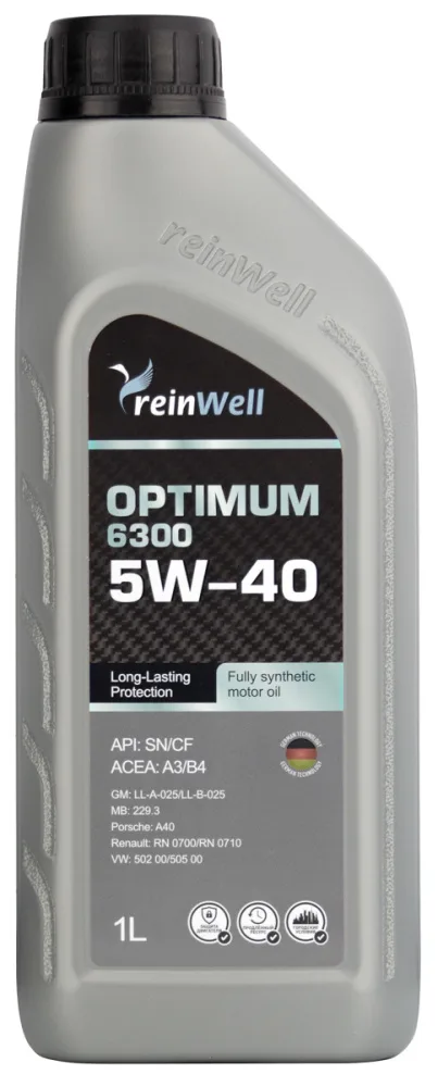 Масло мот ReinWell 5W40 (A3/B4) 1L