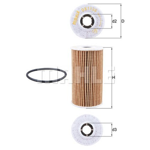 Фильтр масл LR/JAGUAR 2.0D MAHLE HU6024Z