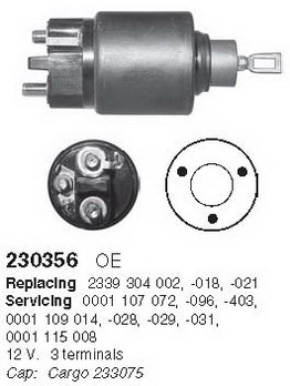 Реле втягивающее MB CDi BOSCH