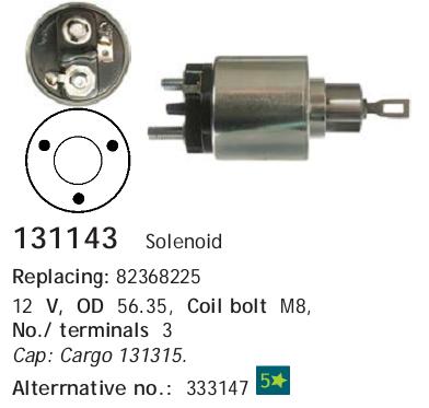 Реле втягивающее VAG CARGO