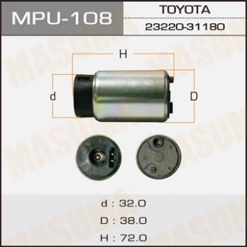 Насос топл TOYOTA MASUMA (+MPU-020)