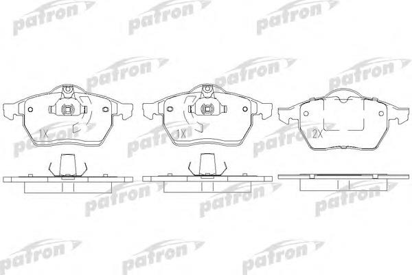 Колодки торм OPEL VECTRA B/ASTRA G пер PATRON GDB1271=239010