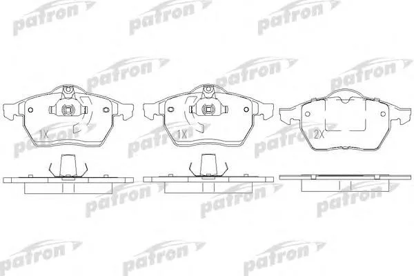 Колодки торм OPEL VECTRA B/ASTRA G пер PATRON GDB1271=239010