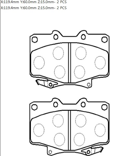 Колодки торм TOYOTA LC80/HI-LUX пер HSB GDB1154=242904=GDB3428 (+PFK208)
