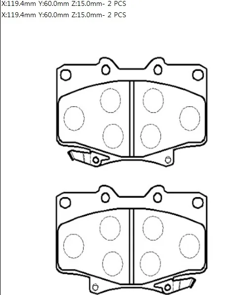Колодки торм TOYOTA LC80/HI-LUX пер HSB GDB1154=242904=GDB3428 (+PFK208)