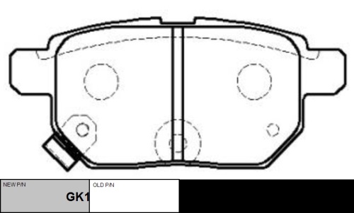 Колодки торм TOYOTA зад CTR GDB3454