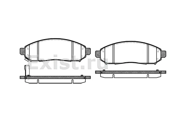 Колодки торм NISSAN NAVARA/PATFINDER пер REMSA GDB3404