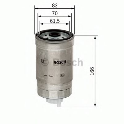 Фильтр топл IVECO BOSCH WK854/2=24H2O01