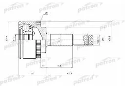 ШРУС NISSAN ALMERA N16/B10RS наружн PATRON