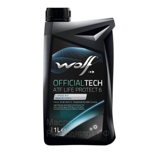 Масло тран WOLF ATF LIFE PROTECT 6 1L