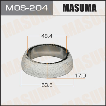 Прокладка глушителя TOYOTA MASUMA (кольцо/48.4x63.6x17)