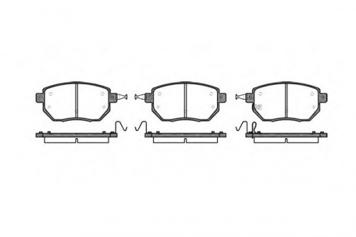 Колодки торм NISSAN/INFINITY пер REMSA GDB3416