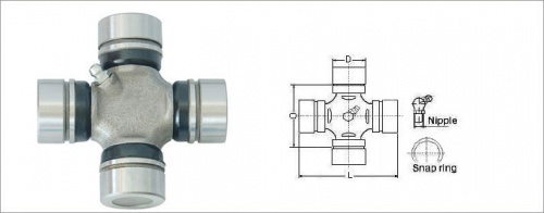 Крестовина кардана 27x82 GMB ASSG-REX