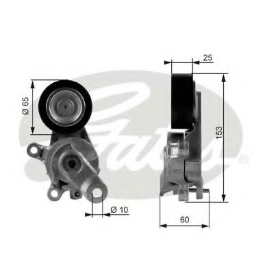 Ролик привод VW POLO RUS GATES VKM31042=GA357.27