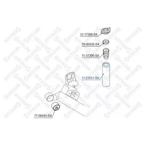 Пыльники + отбойники HYUNDAI GETZ задн STELLOX (только пыльники 1шт)