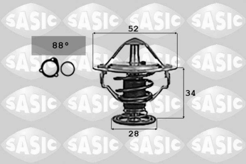 Термостат FORD/FIAT SASIC 3497.88D