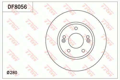 Диск торм KIA CEED 12-/ELANTRA 11- пер TRW