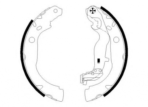 Колодки торм RENAULT LOGAN/DUSTER 2WD/X-RAY зад бараб NSP (для BOSCH/203x39/+SFK343) GS8455=415200