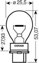 Автолампа P27W OSRAM (однонитевая)