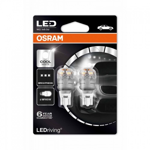 Автолампа LED W16W OSRAM (пара/6000K)