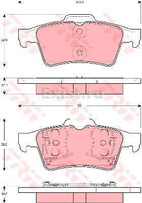 Колодки торм NISSAN P12/VECTRA C зад диск REMSA GDB1469
