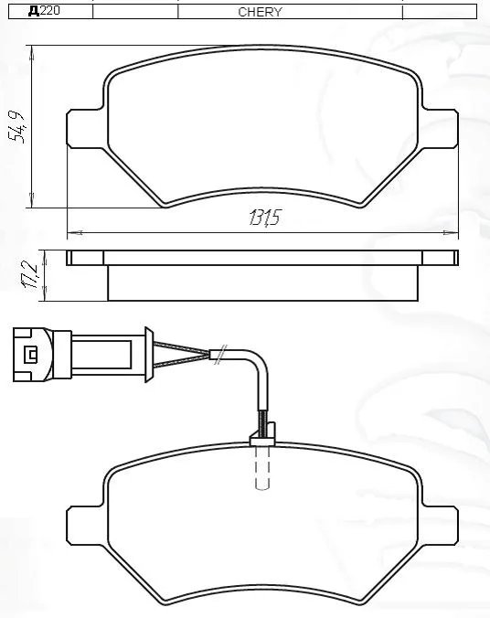 Колодки торм TOYOTA COROLLA E120/VORTEX TINGO пер МАРКОН GDB3288=282212
