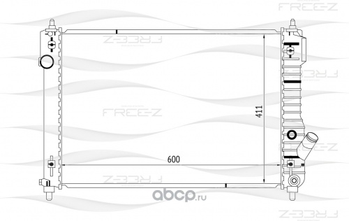 Радиатор ОЖ CHEVROLET AVEO T255 (10-) FREE-Z