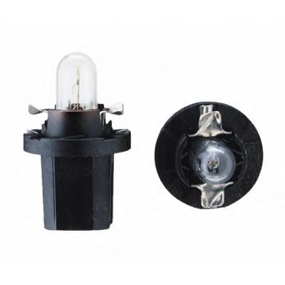 Автолампа приборки 12V (1.2W) B8.5d пластмассовый патрон (черный) OSRAM