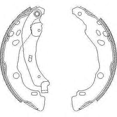 Колодки торм RENAULT LOGAN/DUSTER 2WD/X-RAY зад бараб LPR (для BOSCH/203x39/+SFK343) GS8455=415200