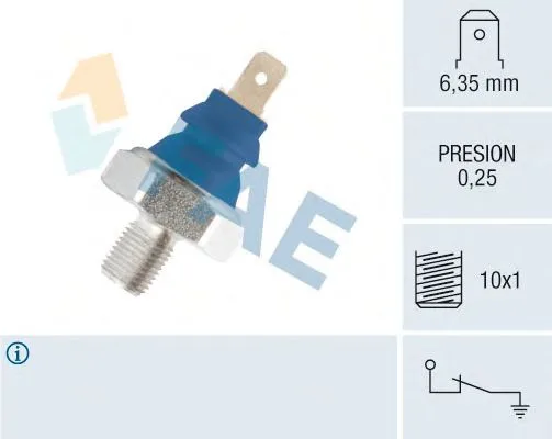 Датчик давл масла VW 0.15-0.35бар FEBI (синий)