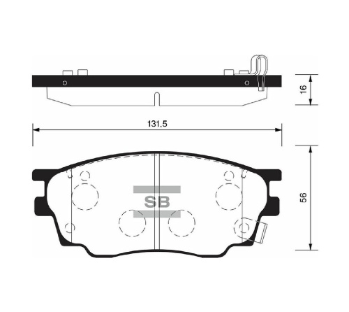 Колодки торм MAZDA 6 02- пер SANGSIN GDB3309