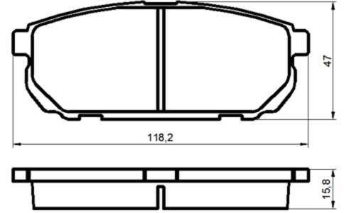 Колодки торм KIA SORENTO 02- зад МАРКОН GDB3344=SP1154