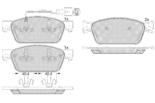 Колодки торм VW T5 пер 17" 10- SB Nagamochi GDB1887