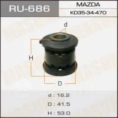 Сайлентблок рычага MAZDA CX-5/3 13-(BM)/6 11-(GJ) пер подв передний MASUMA MZAB-KES
