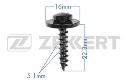 Пистон RENAULT ZEKKERT (саморез/5.1x22.3mm)