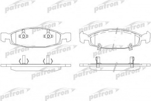 Колодки торм JEEP JEEROKEE пер PATRON GDB4120=273602