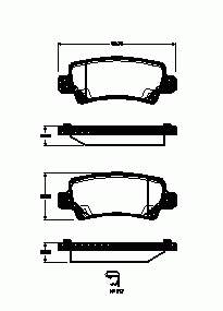 Колодки торм TOYOTA COROLLA зад SANGSIN GDB3289=287402