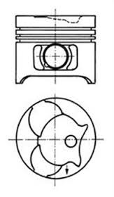 Поршень + кольца MB OM601 KS +0.7 (89.70mm)