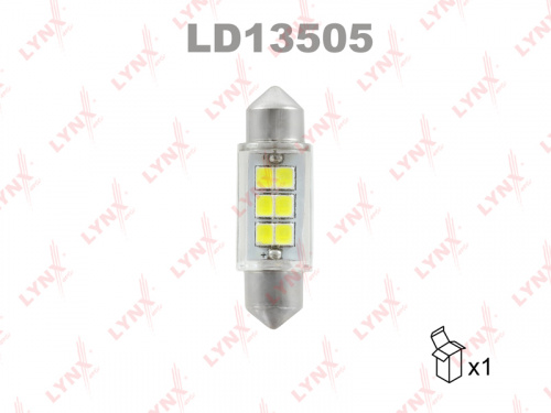 Автолампа LED C5W LYNX (6900K/1шт/двухцокольн)