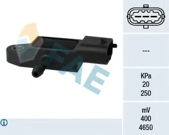 Датчик давл наддува RENAULT FAE 0281002593=550173