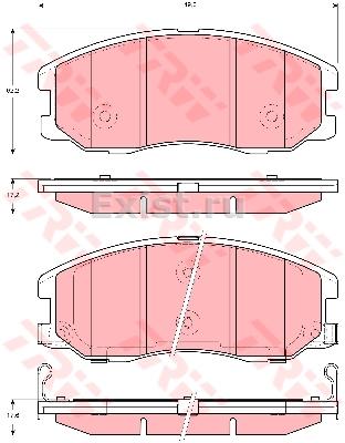 Колодки торм CHEVROLET CAPTIVA/OPEL ANTARA пер SANGSIN GDB1715