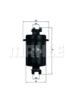 Фильтр топл HYUNDAI NIPPARTS WK614/3 x=KL123=FC598S
