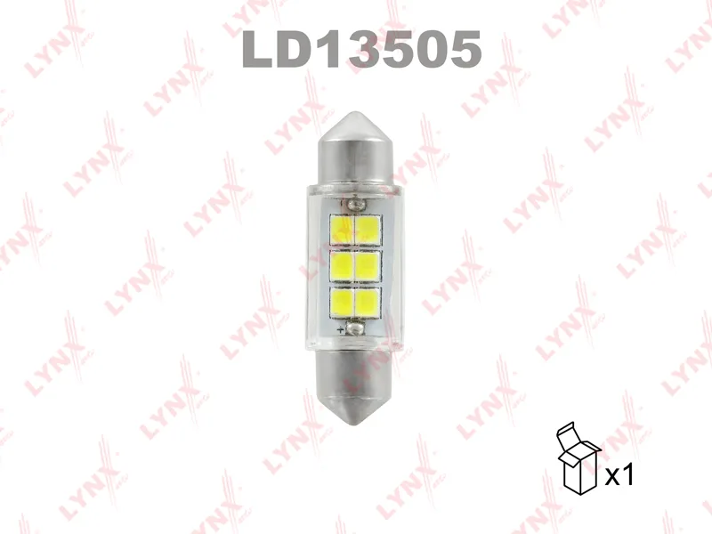 Автолампа LED C5W LYNX (6900K/1шт/двухцокольн)